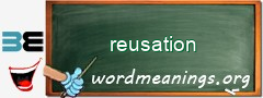 WordMeaning blackboard for reusation